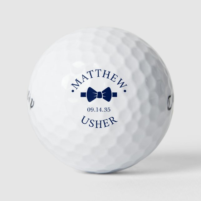 Usher Blue Bow Tie Golfball (Vorderseite)