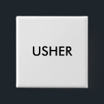 USHER BUTTON<br><div class="desc">Usher-Knopf:  Addieren Sie Namen,  Logo oder andere Wörter.  Ändern Sie Farben.</div>