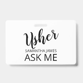 Usher Fragte Me Name Ausweis