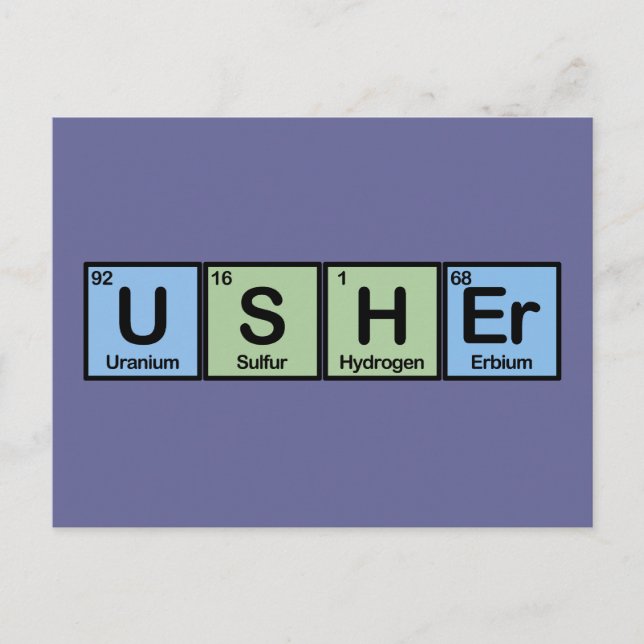 Usher made from Elements Postkarte (Vorderseite)