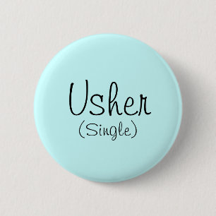 Usher (Single) Button