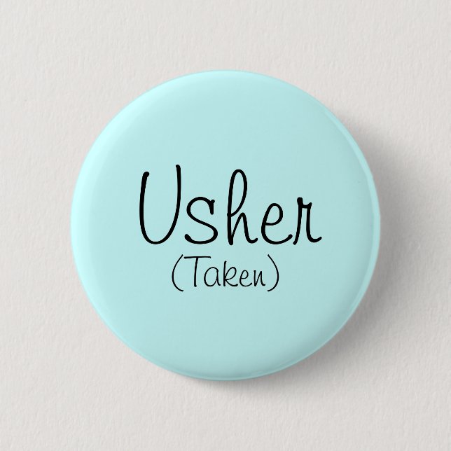 Usher (Taken) Button (Vorderseite)