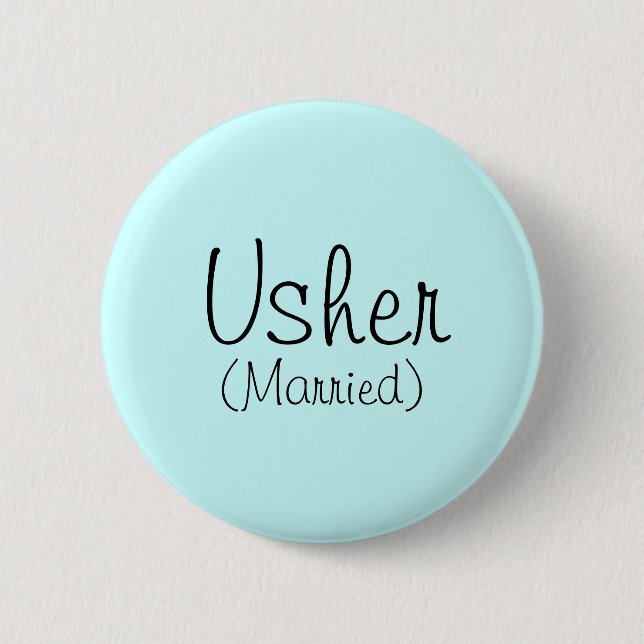 Usher (Verheiratetes) Button (Vorderseite)