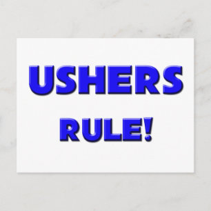 Ushers Rule! Postkarte