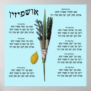 Ushpizin & Arba Minim (4 Arten) Poster