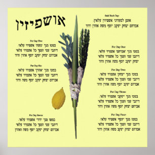 Ushpizin u. Arba Minim (4 Spezies) Poster