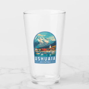 Ushuaia Argentinien Reise Kunst Vintage Glas