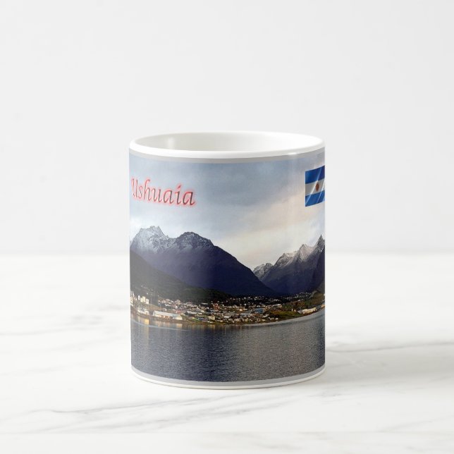 Ushuaia - Nachts - Argentinien - Kaffeetasse (Mittel)