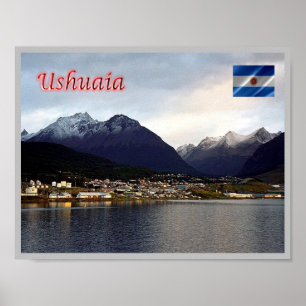 Ushuaia - Nachts - Argentinien - Poster