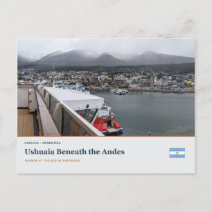 Ushuaia unter den Anden Postkarte