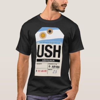 Ushuaia (Ush) Argentinien Gepäckanhänger T-Shirt