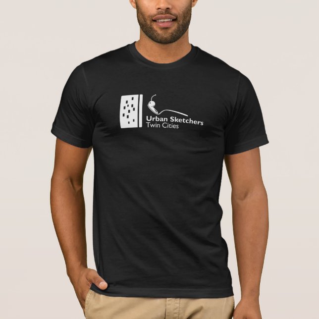 USK Twin Cities White Logo Premium Tri-Blend Shirt (Vorderseite)