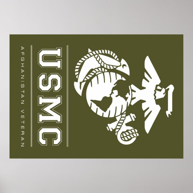 USMC Afghanistan Veteran Poster (Vorne)