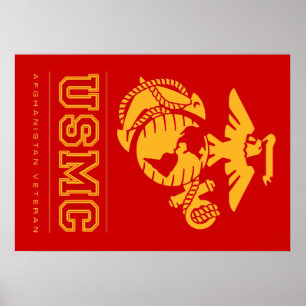 USMC Afghanistan Veteran Poster