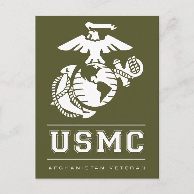 USMC Afghanistan Veteran Postkarte (Vorderseite)