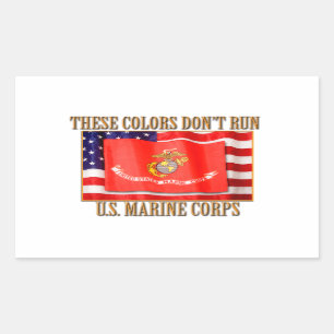 Usmc-Aufkleber Rechteckiger Aufkleber