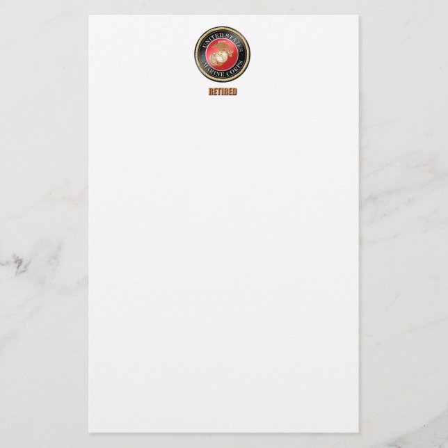 Usmc-Briefpapier Briefpapier (Vorderseite)
