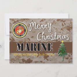 USMC Christmas Card Camouflage Feiertagskarte