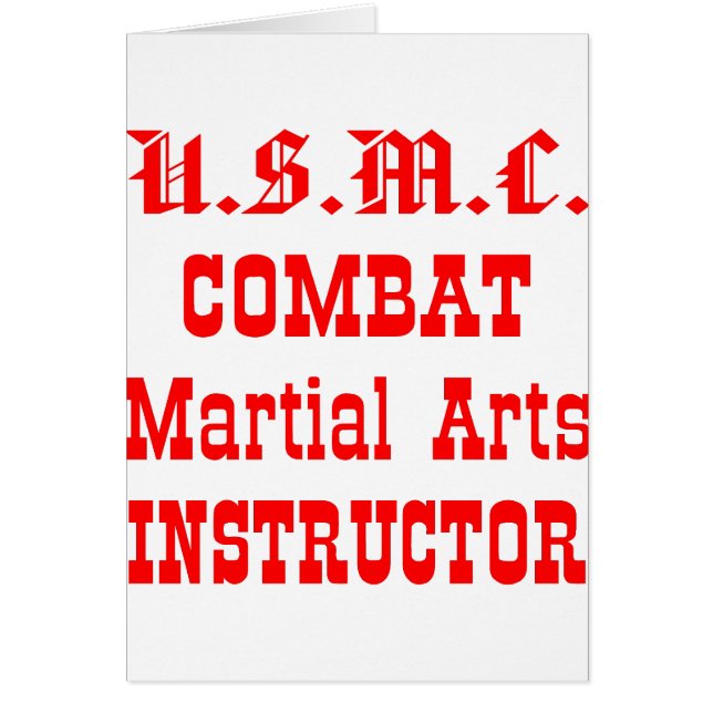 USMC Combat Martial Arts Instructor (Vorne)