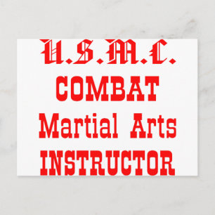 USMC Combat Martial Arts Instructor Postkarte