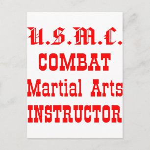 USMC Combat Martial Arts Instructor Postkarte