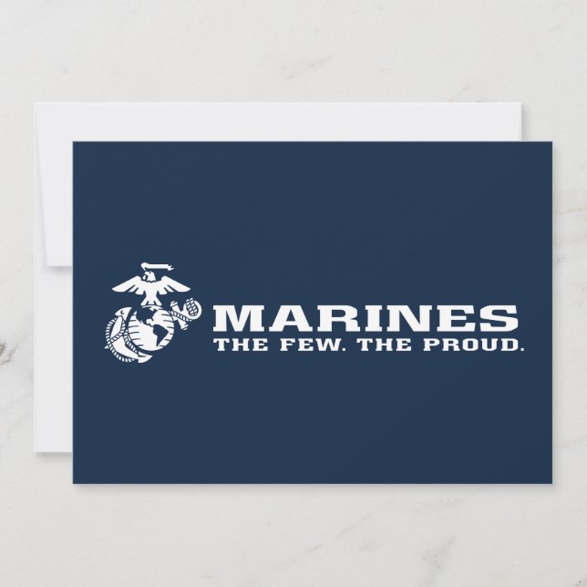USMC Das Wenige Das stolze Logo - Weiß (Vorderseite)