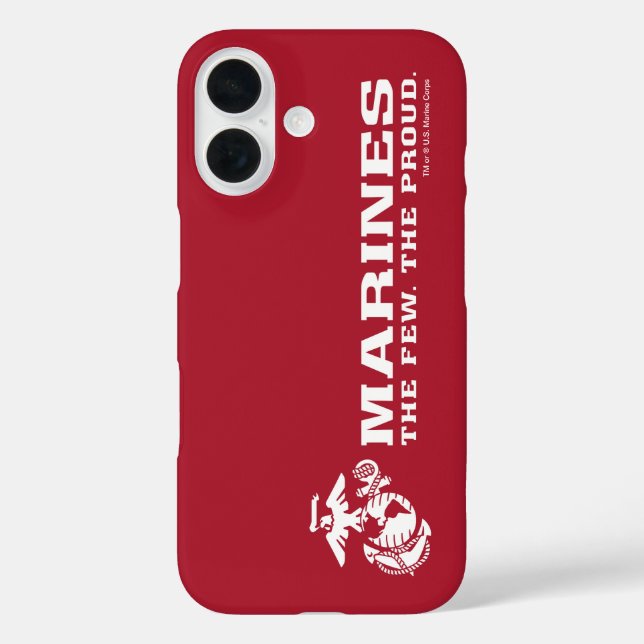 USMC Das Wenige Das stolze Logo - Weiß Case-Mate iPhone Hülle (Rückseite)