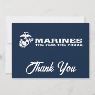 USMC Das Wenige Das stolze Logo - Weiß Dankeskarte