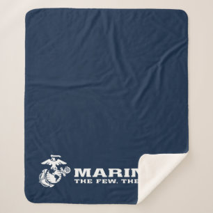 USMC Das Wenige Das stolze Logo - Weiß Sherpadecke