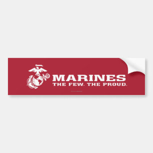 USMC die wenigen das stolze Logo - Weiß Autoaufkleber