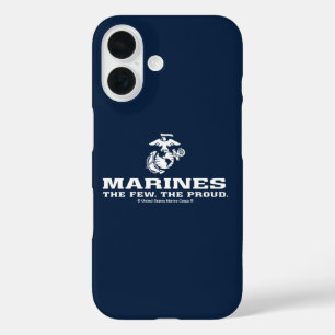 USMC Die wenigen, die das Logo Stack - Weiß iPhone 16 Hülle