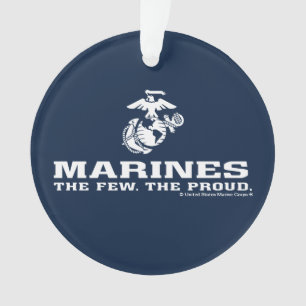 USMC Die wenigen, die das Logo Stack - Weiß Ornament