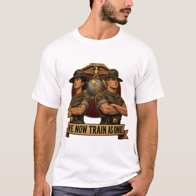 USMC Drill Instructors Wir trainieren jetzt als Ei T-Shirt (Vorderseite)