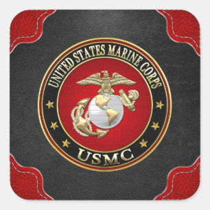 USMC EGA [Special Edition] [3D] Quadratischer Aufkleber