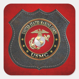 USMC EGA [Special Edition] [3D] Quadratischer Aufkleber