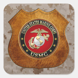 USMC EGA [Special Edition] [3D] Quadratischer Aufkleber