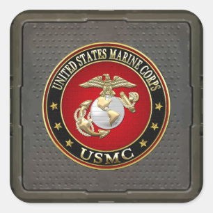 USMC EGA [Special Edition] [3D] Quadratischer Aufkleber