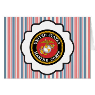 Usmc-Emblem mit den roten, weißen und blauen