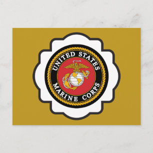 USMC Emblem-Siegel Postkarte