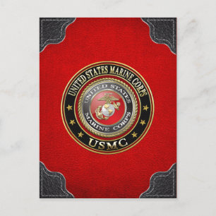 USMC-Emblem [Special Edition] [3D] Postkarte