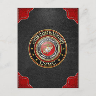 USMC-Emblem [Special Edition] [3D] Postkarte
