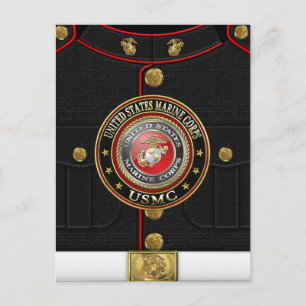 USMC-Emblem [Special Edition] [3D] Postkarte
