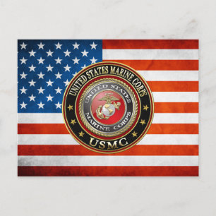 USMC-Emblem [Special Edition] [3D] Postkarte