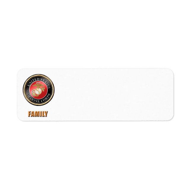USMC Family Address Lable (Vorne)