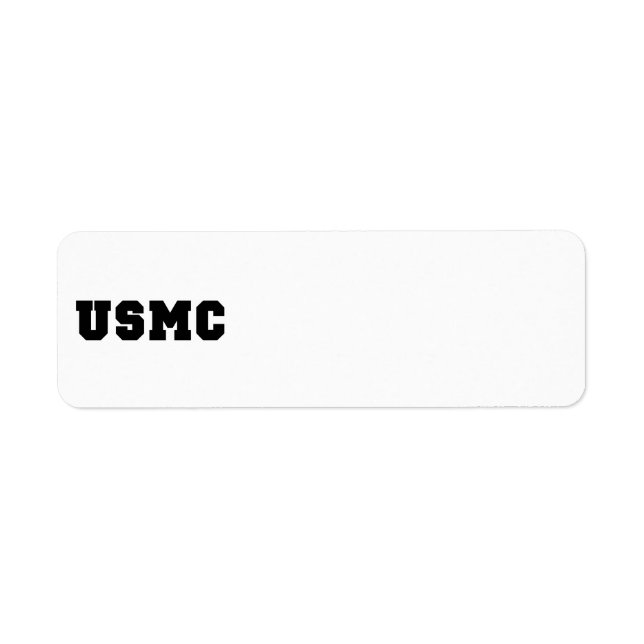 USMC [fett gedruckt] (Vorne)