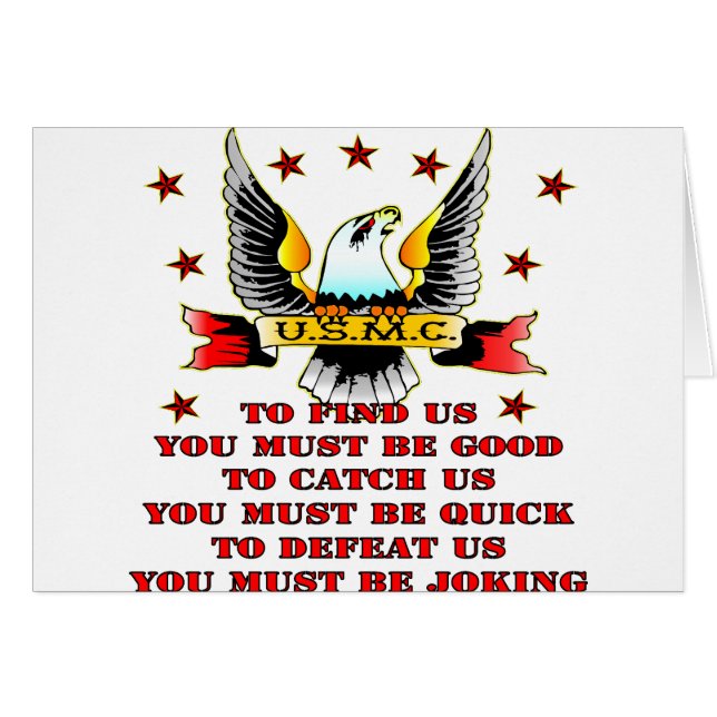 USMC finden uns Fang uns besiegen Sie müssen Sie s (Vorderseite (Horizontal))
