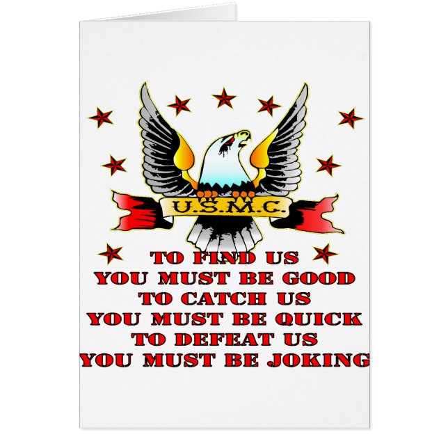 USMC finden uns Fang uns besiegen Sie müssen Sie s (Vorne)