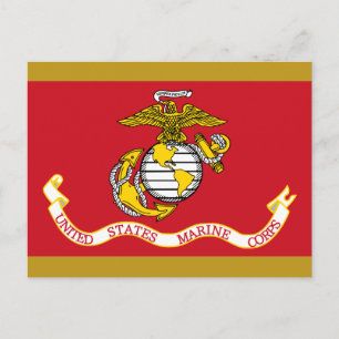 USMC-Flag Postkarte