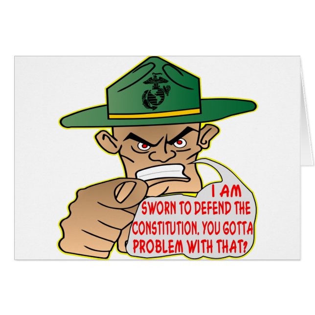 USMC Ich bin vereidigt, die Verfassung zu verteidi (Vorderseite (Horizontal))