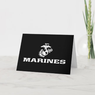 USMC Logo gestapelt - weiß